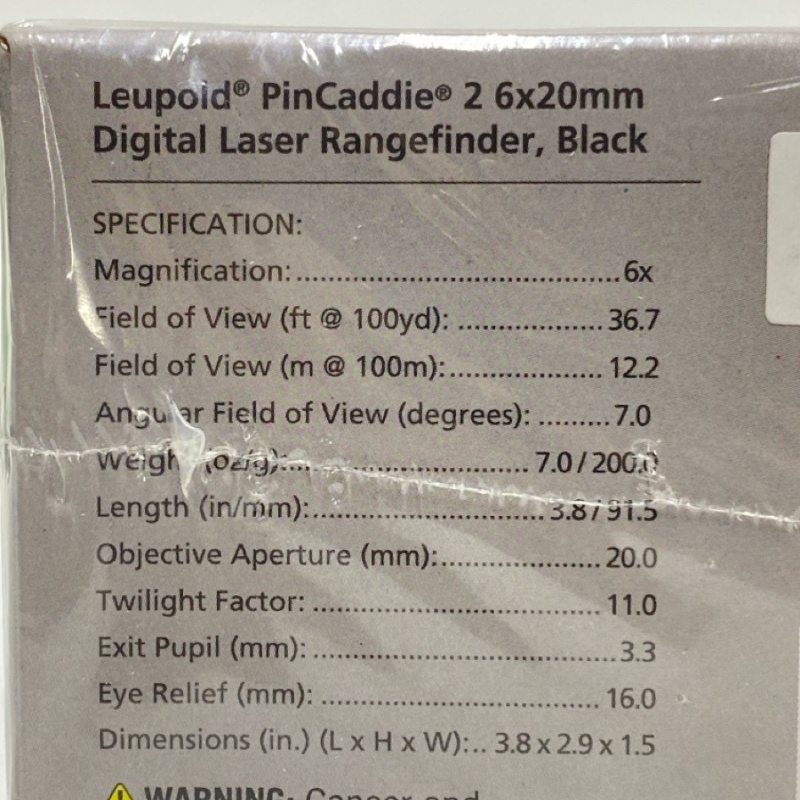Leupold Golf PinCaddie 2 Golf Rangefinder